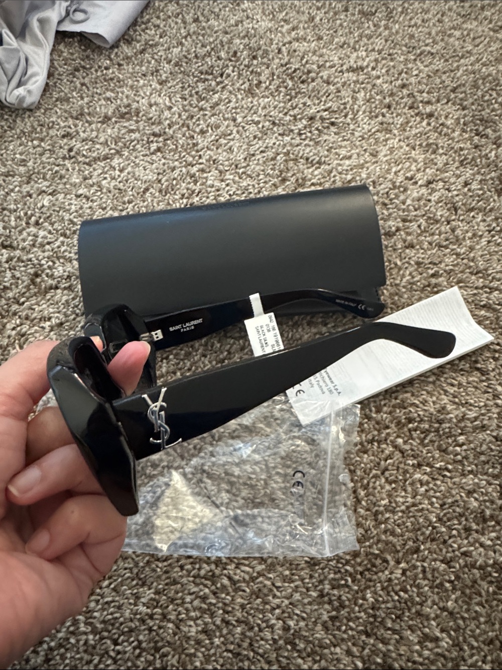 NWT Saint Laurent SL M2 003 Sunglasses with Silver mirror YSL Logo - Picture 2 of 6
